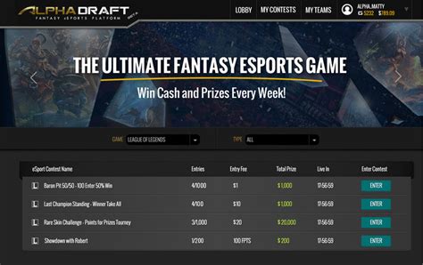 alphadraft promo code|AlphaDraft Fantasy eSports .
